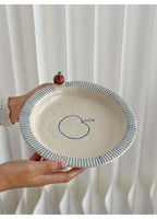 Orii Apple Hand-Painted Stoneware Bowl – Cereal & Yogurt