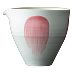 Orii Powder-Glazed Fair Cup Hand-Thrown Ceramic Pitcher · Wabi-Sabi Style