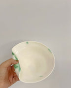 Orii Verdant Ripple Bowl — Handcrafted Ceramic Bowl in Wabi-Sabi Style