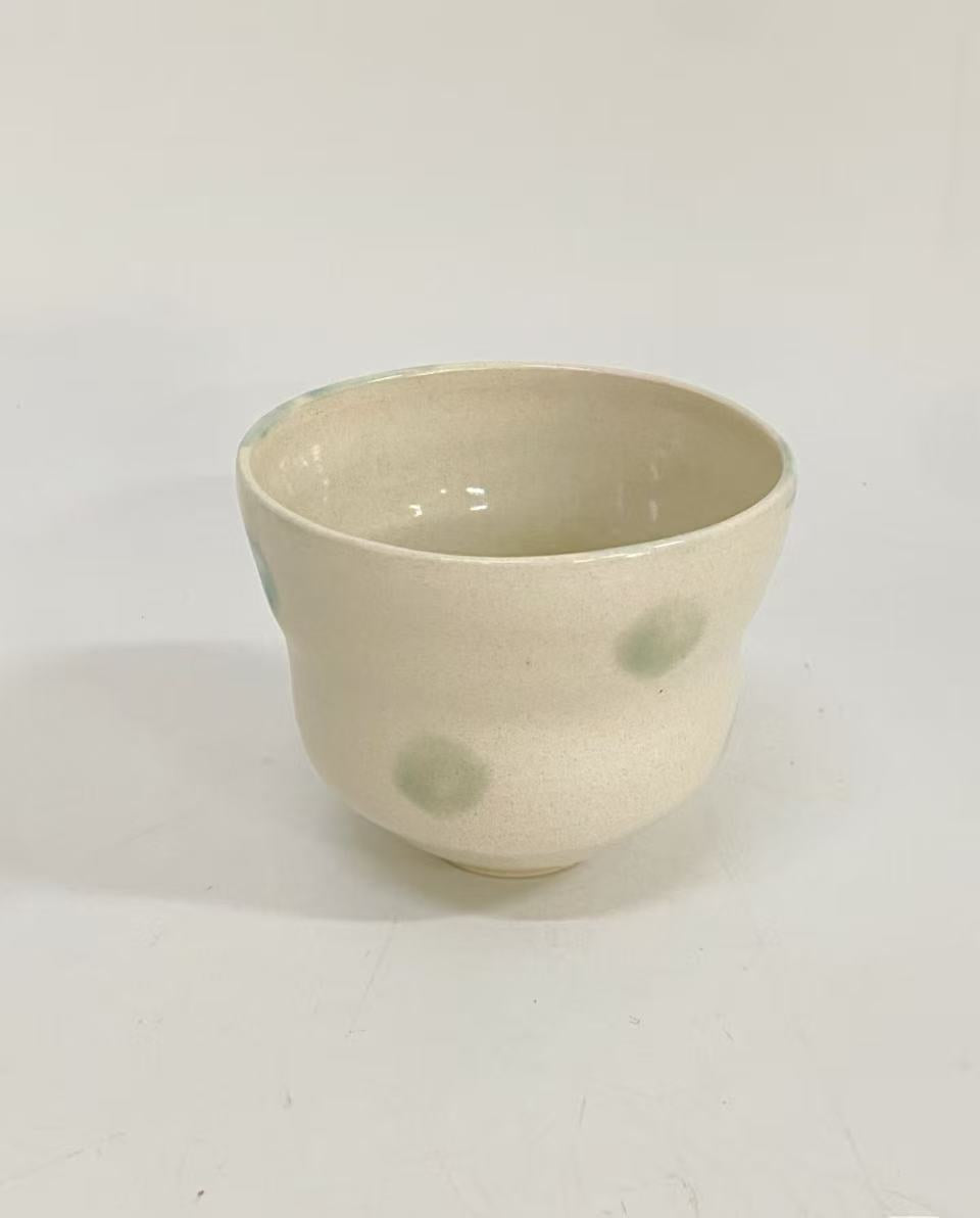 Orii Misty Dot Cup — Handcrafted Ceramic Teacup in Wabi-Sabi Style