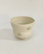 Orii Misty Dot Cup — Handcrafted Ceramic Teacup in Wabi-Sabi Style