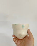 Orii Misty Dot Cup — Handcrafted Ceramic Teacup in Wabi-Sabi Style