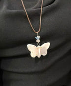 Orii Aurora Butterfly Necklace — Handcrafted Porcelain Pendant