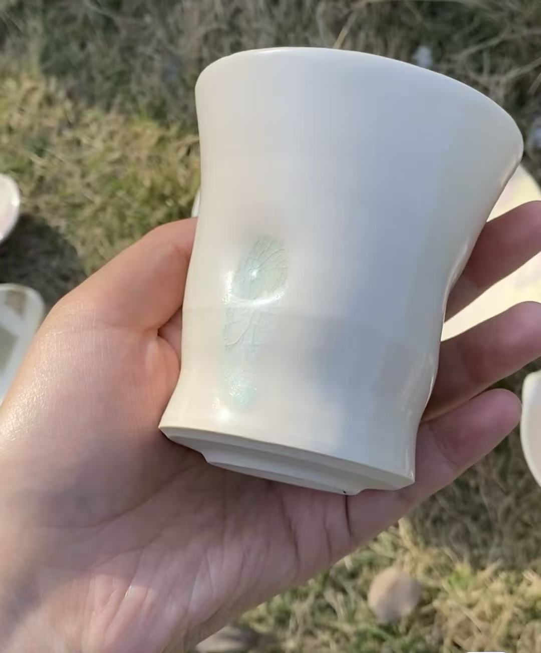 Orii Moonlight Cup — Handcrafted Porcelain Tumbler