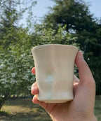 Orii Moonlight Cup — Handcrafted Porcelain Tumbler
