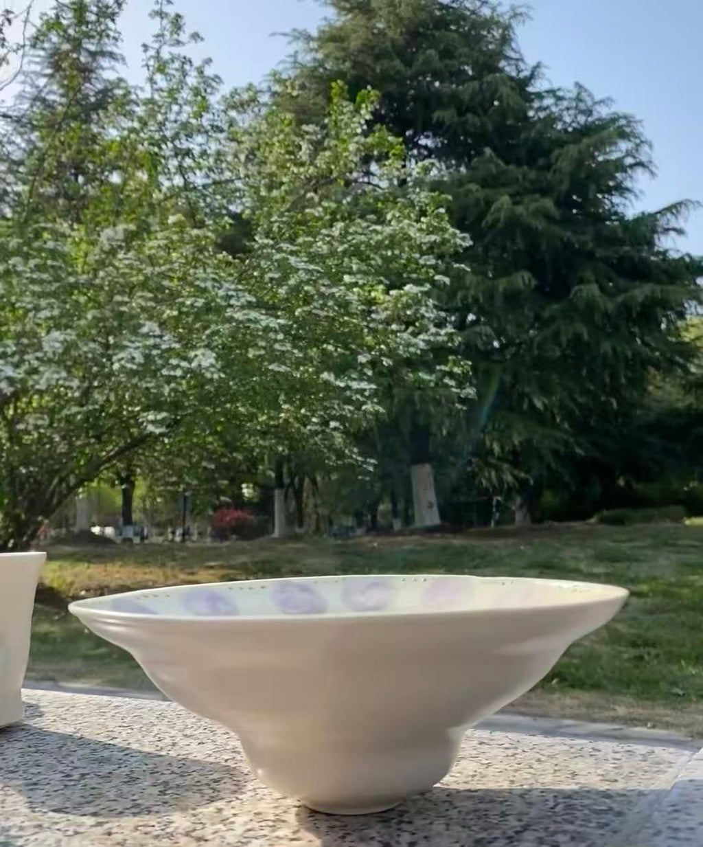 Orii Morning Haze Bowl — Handcrafted Ceramic Bowl with Lavender Mist Glaze