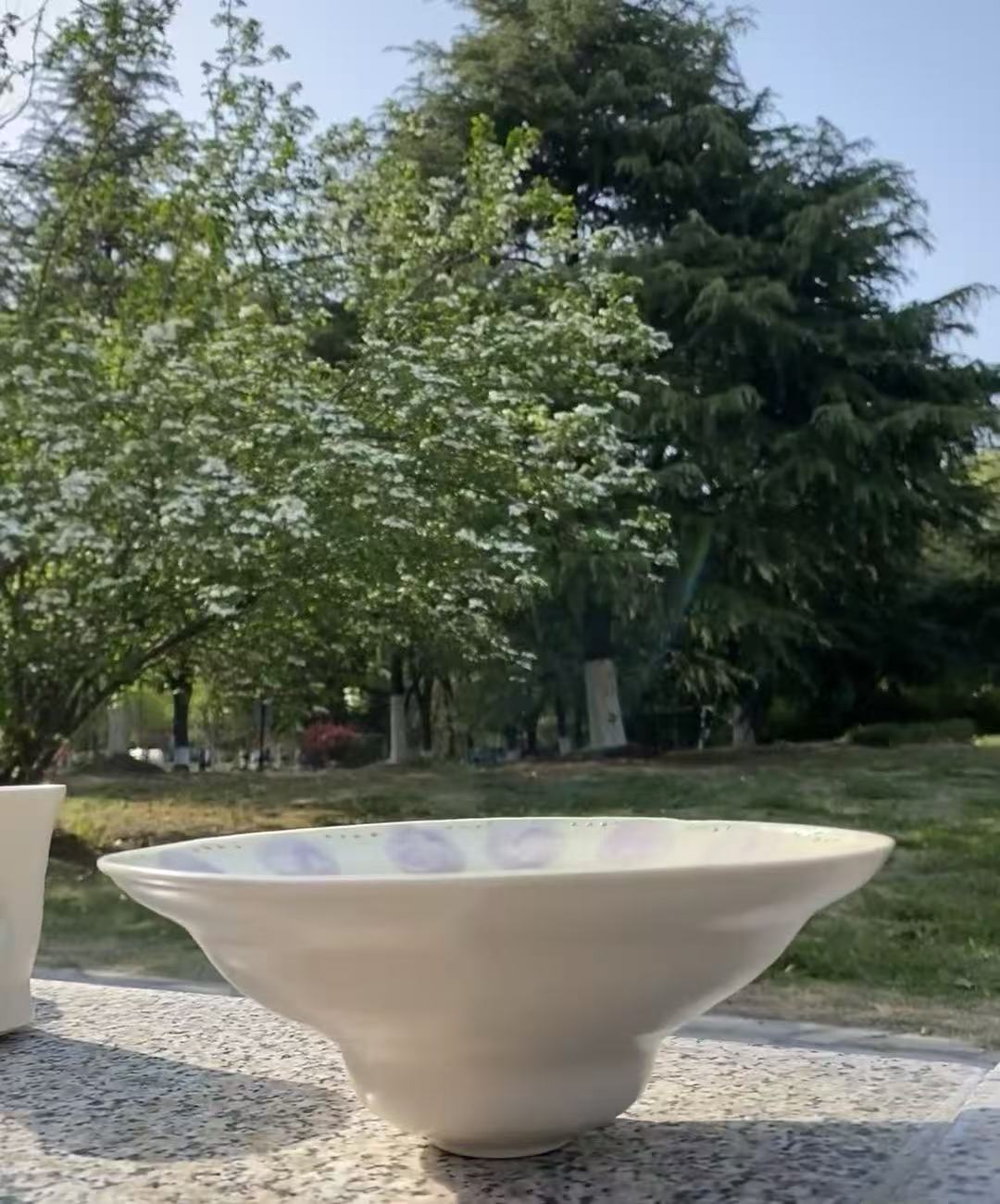 Orii Morning Haze Bowl — Handcrafted Ceramic Bowl with Lavender Mist Glaze