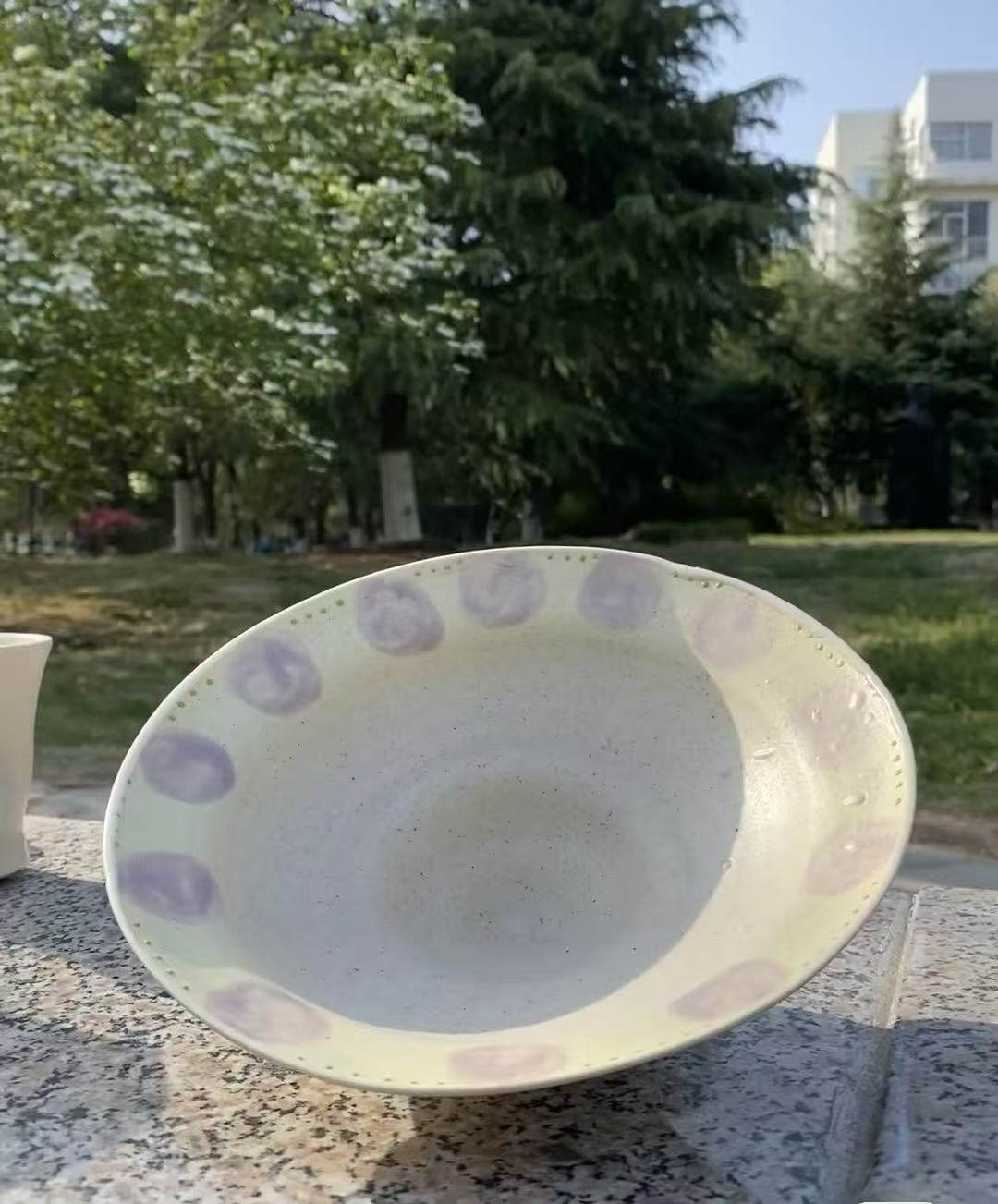 Orii Morning Haze Bowl — Handcrafted Ceramic Bowl with Lavender Mist Glaze