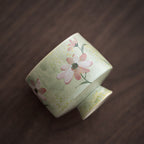 Orii Hand-Painted Daisy Porcelain Footed Teacup