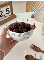 Orii Apple Hand-Painted Stoneware Bowl – Cereal & Yogurt