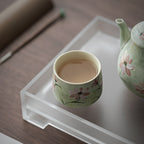 Orii Hand-Painted Daisy Porcelain Footed Teacup