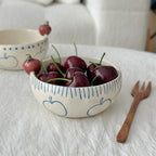 Orii Apple Hand-Painted Stoneware Bowl – Cereal & Yogurt