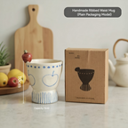 Orii Hand-Painted Apple Stoneware Latte Art Cup