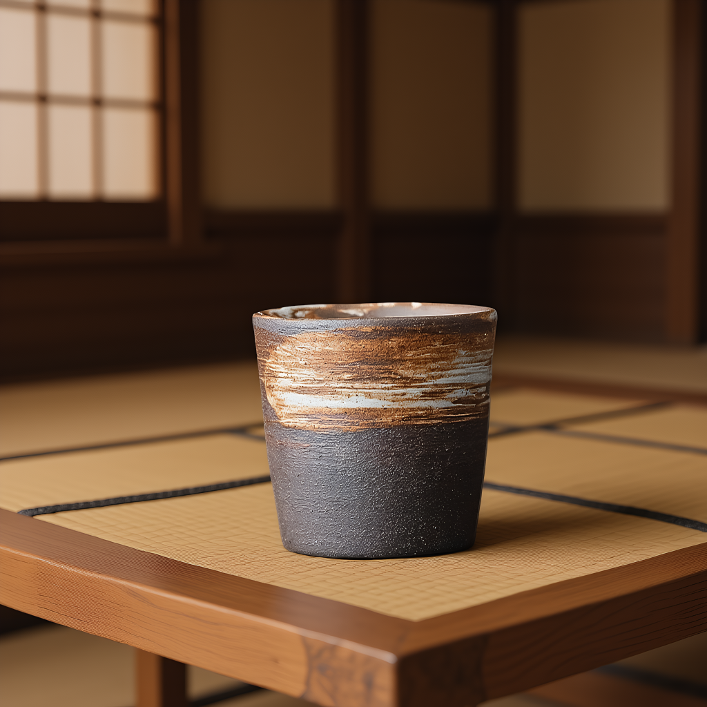 Orii Wabi-Sabi Stoneware Master Tasting Cup - Waist Drum Cup