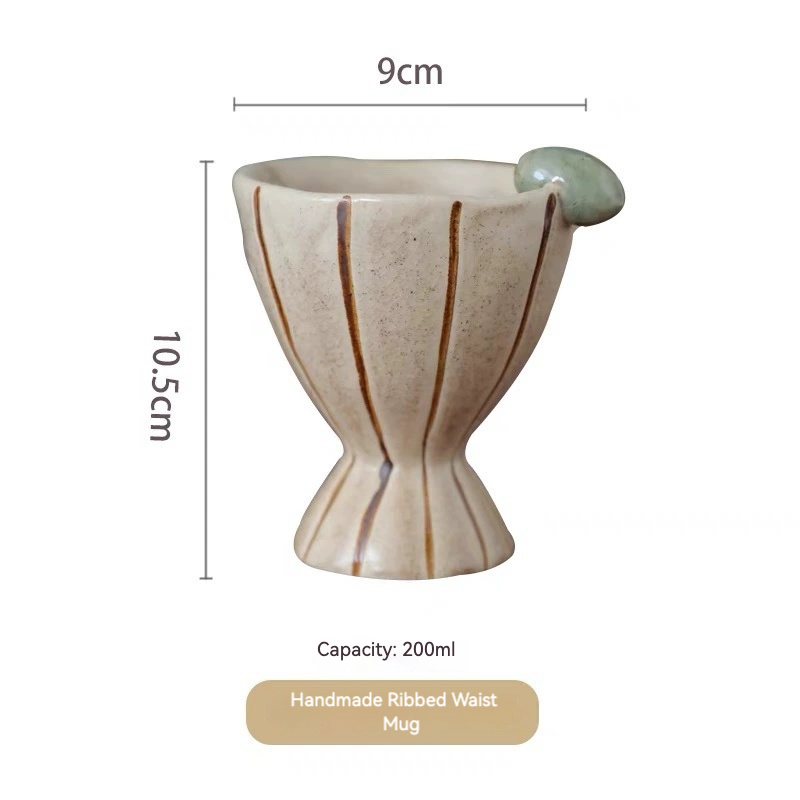 Orii Handmade Fava Bean Stoneware Grip Cup