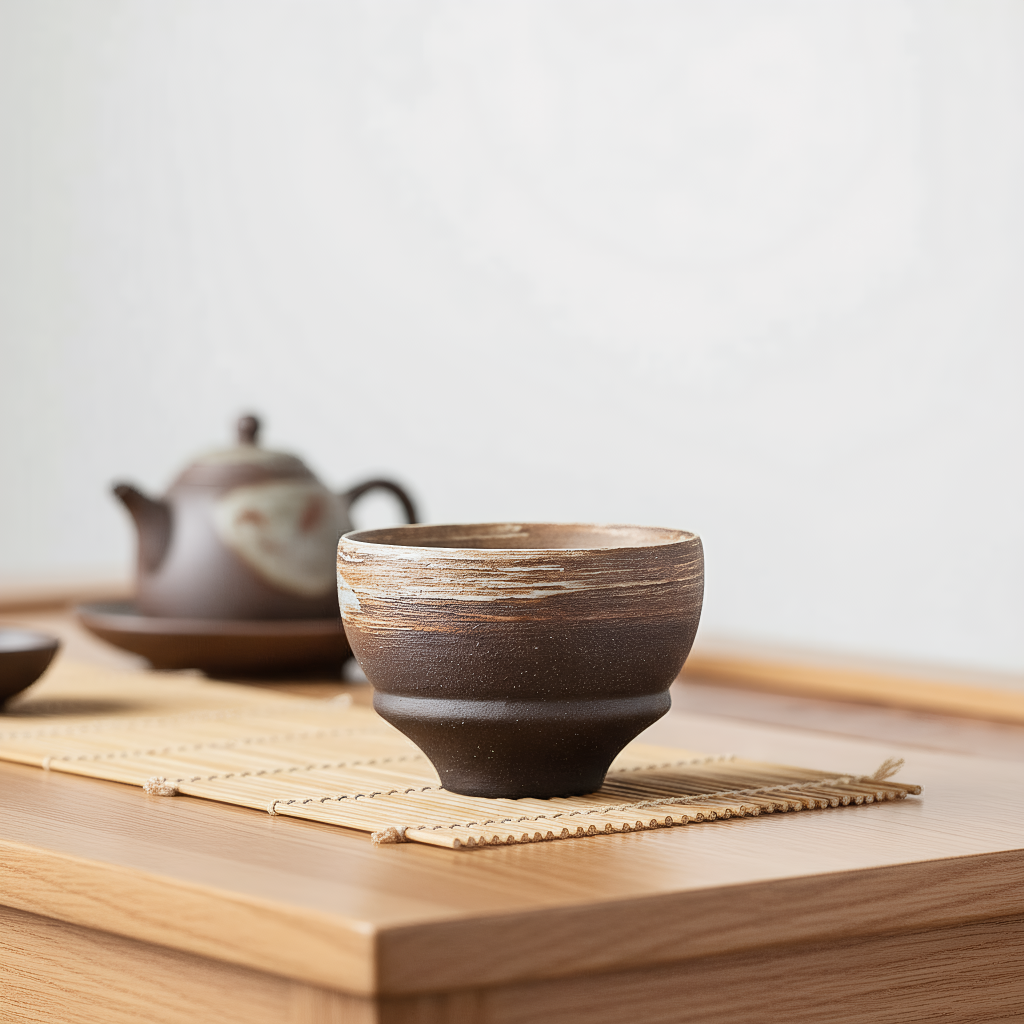 Orii Wabi-Sabi Stoneware Master Tasting Cup - Magnolia Cup